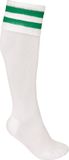 PROACT® Sportsokken Met Contraststrepen PA015 - White / Sporty Kelly Green - 43/46 EU