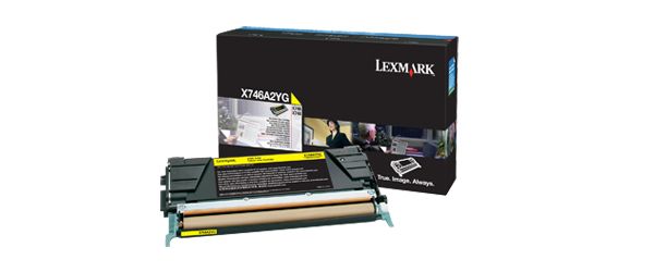 Lexmark X746A2YG - Gele tonercartridge - Compatibel met Lexmark X746de, X748de, X748dte