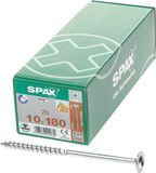 Spax Houtconstructie Schroef Discuskop T50 10 x 180mm Geel (25 stuks)