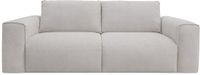 Vente-unique Vierzitsslaapbank express in beige getextureerde stof - Slaapoppervlak 160 cm Matras 13 cm POGLO