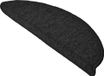Beautissu ProStair - Tapis d'escalier pour escaliers étroits 55x15 cm - 15 Pièces - Tapis d'escalier auto-adhésif arrondi - Anthracite