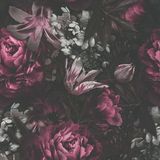 A.S. Création Bloemenbehang met rozen Paars Zwart Grijs A.S. Création PintWalls 385094 Vliesbehang Floral 10,05 x 0,53 m Made in Germany