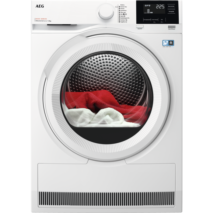 AEG TR838A2B EcoLine Warmtepompdroger - A+++ - Wit