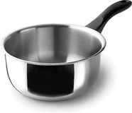 Lacor - Garinox gietpan recht, roestvrij staal, schenktuit, ergonomische bakelieten handgreep, 2 liter, Ø 18 cm