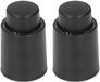 Bouteille de vin bouchon réutilisable - scelleuse sous vide - étanche - Plastique - 2 pièces - Noir