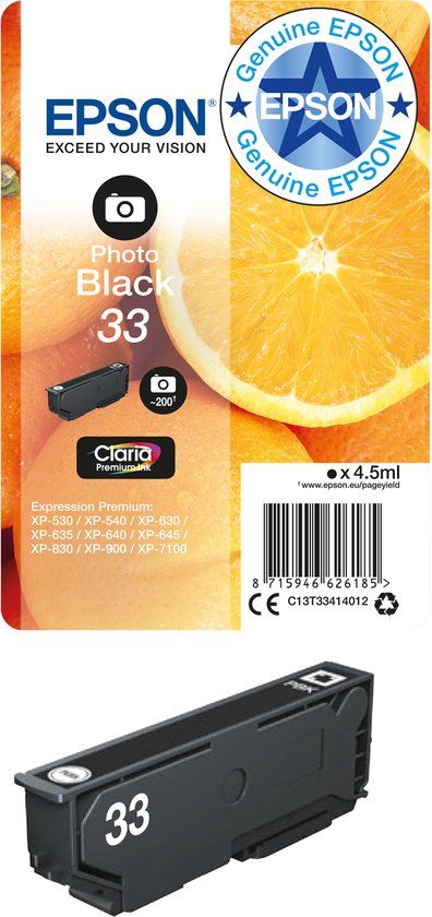 Epson Original Ink Cartridge C13T27014012 Black