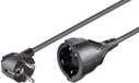 Microconnect PE140300 electriciteitssnoer Zwart 3 m Netstekker type E+F Schuko