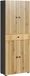 Trendteam Hoge kast PureBliss Antraciet/Evoke Eiken BHT 70 x 188 x 31 cm