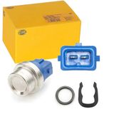 HELLA 6PT 009 107-551 Temperatuursensor - 12V - 2-polig - Gestekt - Met pakking - Met zekerheidsring