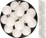 Decoris Boules de Noël et Guirlande de Noël 17x pièces Blanc Plastique