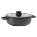 BergHOFF LEO Sauteerpan antikleef met dubbele handgreep en deksel Stone+ - Ø 28cm - Grijs