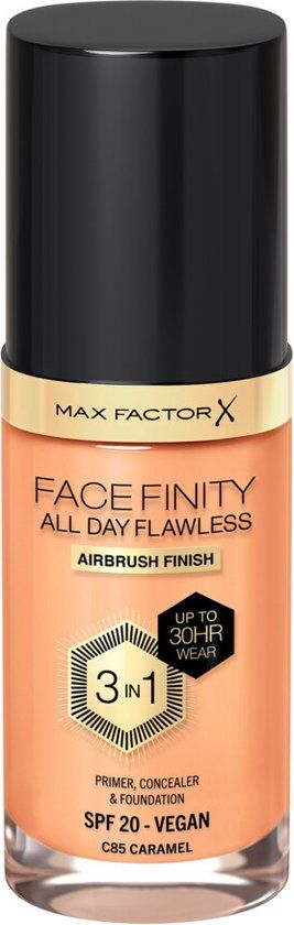 Max Factor Facefinity All Day Flawless Foundation - C85 Caramel - 30ml