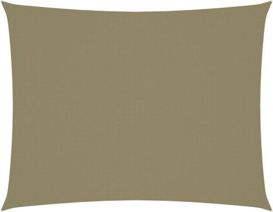 vidaXL Zonnescherm rechthoekig 5x7m Beige Oxford Stof