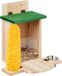 Relaxdays Eekhoorn Voederhuis - Hout - Natuur-Groen