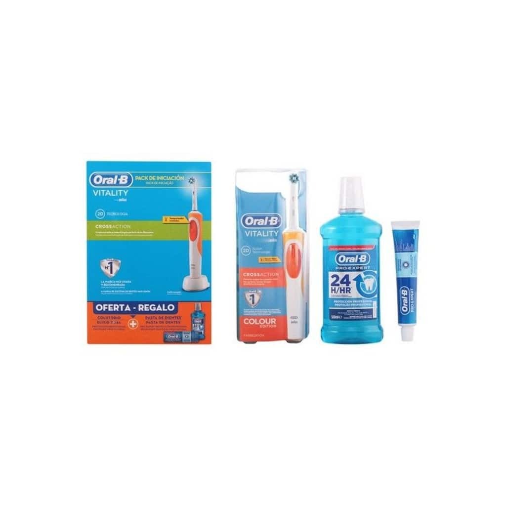 - Tandpasta Set met borstel en mondwater Vitality Crossaction Oral-B 3