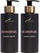Splashbox Cosmetics Showergel White Lotus 300 ml - gouden pomp - 2 stuks