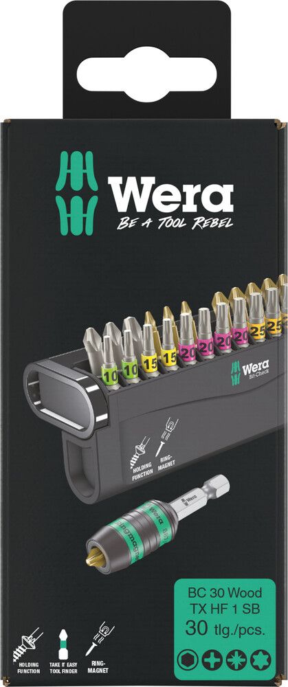 Wera Bit-Check 30 Wood TX HF 1 SB