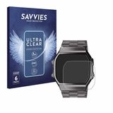 Savvies Screenprotector voor Casio A168WEGG-1BEF - Folie Beschermfolie transparant 6 Stuks
