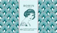 Bohin Livre d'aiguilles, avec 40 aiguilles, Blue Solange