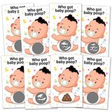 Zuoziosx Baby Shower Games 38 loterij kaarten, decoraties, vuile luier Scratch Off Game, Baby shower activiteit en idee, leuk en gemakkelijk te spelen