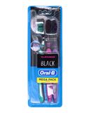 Oral-B Allrounder Black Medium Manual Toothbrushes 3 Count