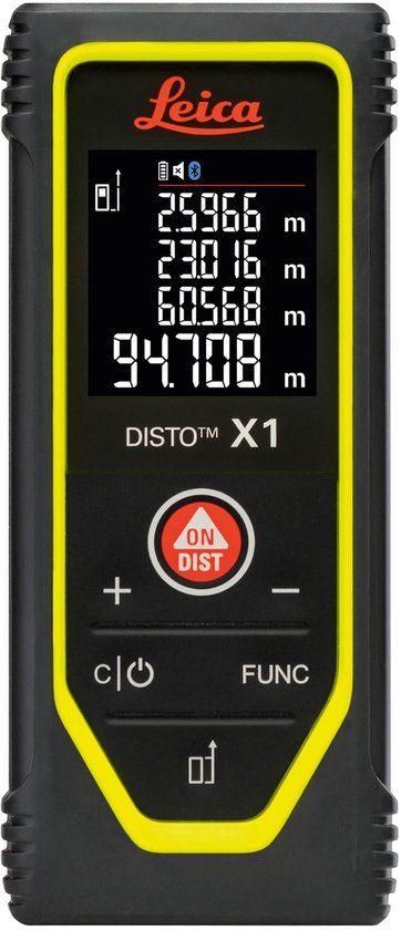 Leica DISTO X1 Laserafstandsmeter - 100m - 1.5mm - Bluetooth en NFC