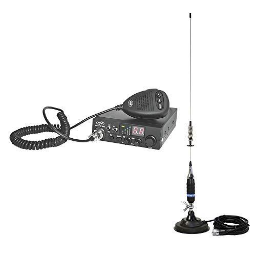 PNI Pakket CB Escort radio HP 8000L ASQ + CB S75 antenne met magneet
