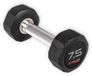 Olive AEROBIC AND FITNESS SLU Olive Rubber Pro-style 7.5kg Dumbbell Zilver 7.5 kg