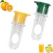 Presse-agrumes manuel sans marque 2 pièces avec couvercle en plastique sans BPA pour citron mandarine orange
