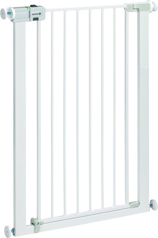 Safety 1st Easy Close Traphekje - Extra Hoog - 73 t/m 80 cm - Klembevestiging - Metal White