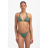 Beachlife Green Lurex Textured Bikini Bottoms