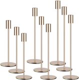 9 Shenzhen Haorui Industrial Technology Co., Ltd. Set van 9 gouden kaarsenhouders, kandelaars voor taps toelopende kaarsen 33/28/23 cm, decoratieve vintage kaarsenhouders, hoge metalen kandelaars, geschikt voor verjaardagen, jubilea, bruiloften en huisdecoratie.