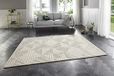 Elle Decoration Manipu Wollig laagpolig tapijt, modern woonkamertapijt, hoog diep effect, zacht labyrint-patroon voor woonkamer, slaapkamer, keuken of eetkamer, crème, 80 x 150 cm