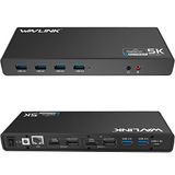Wavlink UG69DK1 USB-C Ultra 5K Universal Docking Station met Dual 4K Display