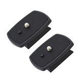 Harwerrel Quick Release Plaat QR Plaat Vervanging voor Amazon Basics 60" Statief Velbon CX-444 CX-888 CX-460 CX-460mini CX-470 CX-570 CX-690 DF-50 Sony VCT-D580RM VCT-D680RM VCT-R640 (Pack van 2)