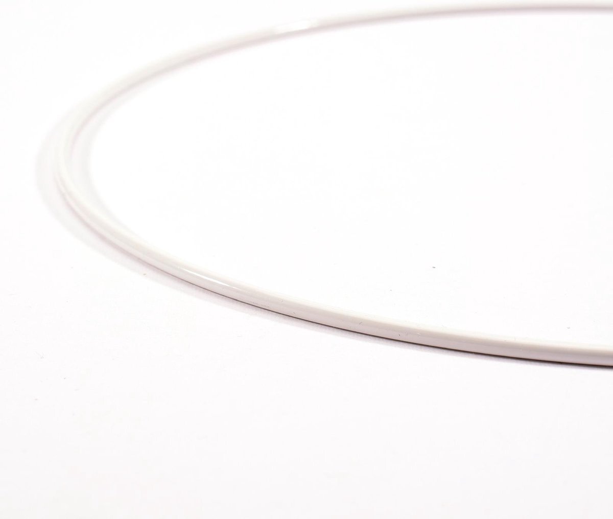 Vaessen Creative Metalen ringen set - Wit - 25cm 3mm - 4st