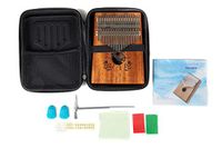 GEWA Kalimba duim piano mahonie, motief kever, 17 stalen rieten, stembaar, incl. tas, stemhamer, gebruiksaanwijzing