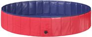 vidaXL Kinder Zwembad Ø 160 x 30 cm Rond Rood en Blauw