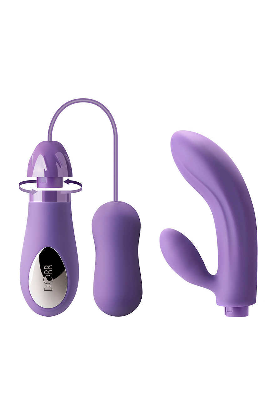 Dörr Vibrerende 2-in-1 Set: Ei + Rabbit Vibrator