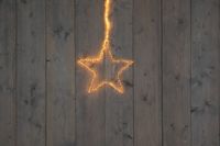 Anna's Collection 37Cm Ster Zwart 200Led Classic Warm 50Cm Verlicht Snoer