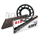 Kettingset DID Kettingset staal 420V / 130 clipslot voor Derbi Senda SM DRD X-Treme Pro Racing R 50 cc