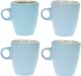 Cosy & trendy Koffiekopjes/bekers - 8x - Lichtblauw - 192 ml - Keramiek - Glans finish