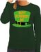 Happy St. Patricksday pull vert femme M