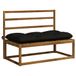 vidaXL Bankkussen VIANEN 100% Polyester Zwart 100 x 60 x 12 cm