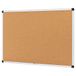 Amazon Basics Notitiebord van kurk, rechthoekig aluminium frame, 90 x 60 cm, zilver