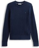 Tommy Hilfiger Dames Gebreide Trui Katoen Ronde Hals Lange Mouw Casual Herfst/Winter M