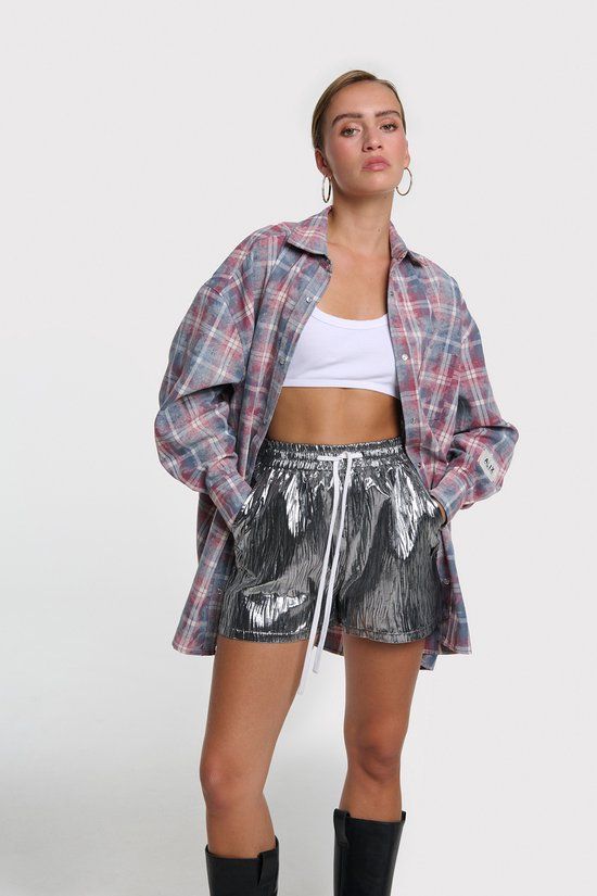 Alix the Label 2603157558 Silver short