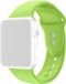 By Qubix - Apple Watch bandje - Siliconen sportbandje - Lichtgroen - 44mm/45mm/46mm/49mm