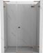 Mexen Lunar L porte de douche battante droite 145 cm, transparent, or rose