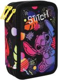 CoolPack JUMPER 3 STITCH - Tekenetui - Pennenetui met drie compartimenten en accessoires